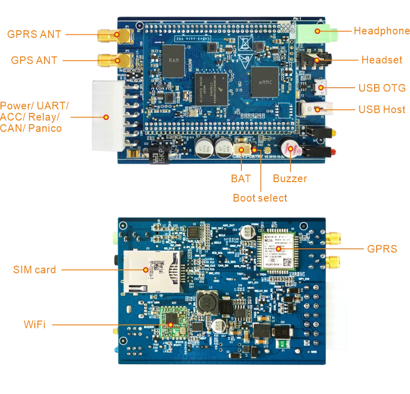 vehicle tracking device interface